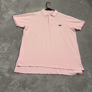B. Draddy Polo Shirt Mens Medium Pink Pima Cotton Golf Performance Stretch